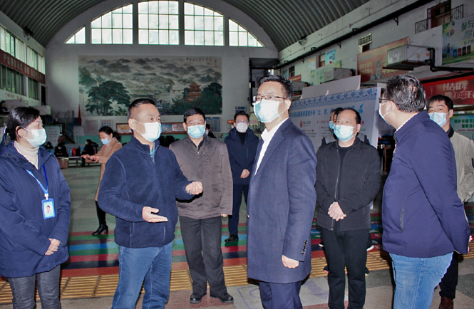 省春運辦丁光明一行到景德鎮(zhèn)公交、長運督導春運工作